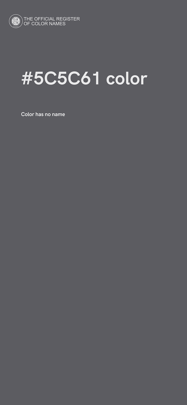 #5C5C61 color image