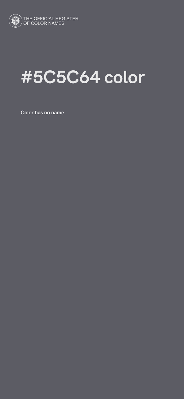 #5C5C64 color image