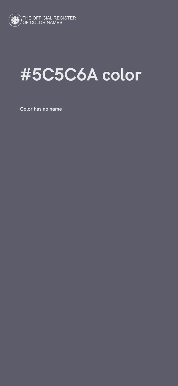#5C5C6A color image