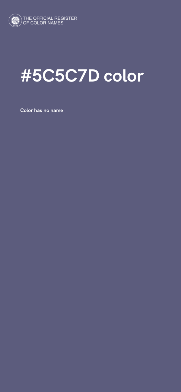 #5C5C7D color image