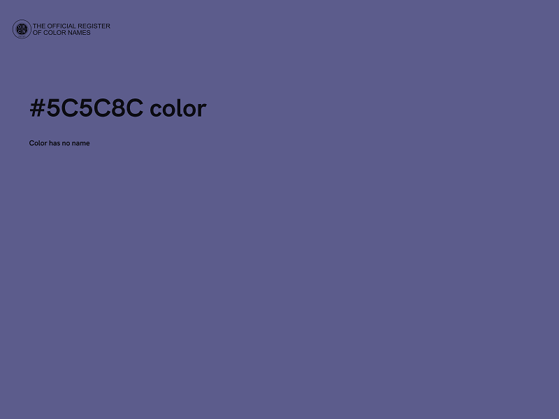 #5C5C8C color image