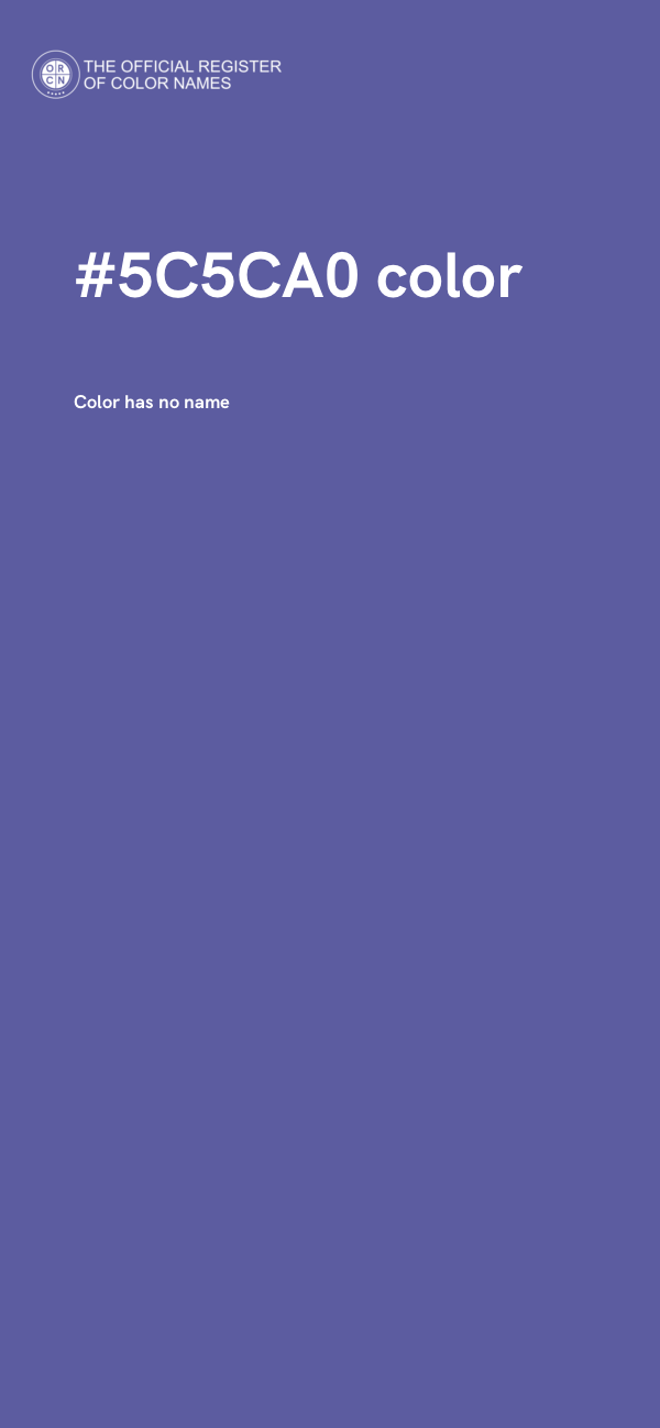 #5C5CA0 color image