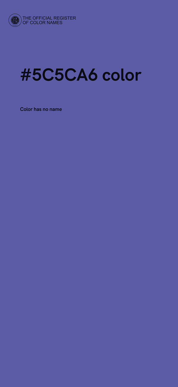 #5C5CA6 color image