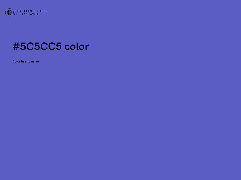 #5C5CC5 color image