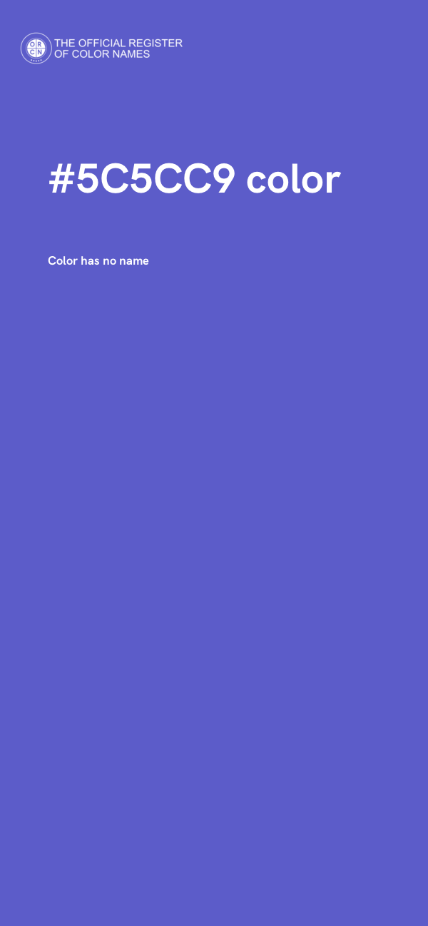 #5C5CC9 color image