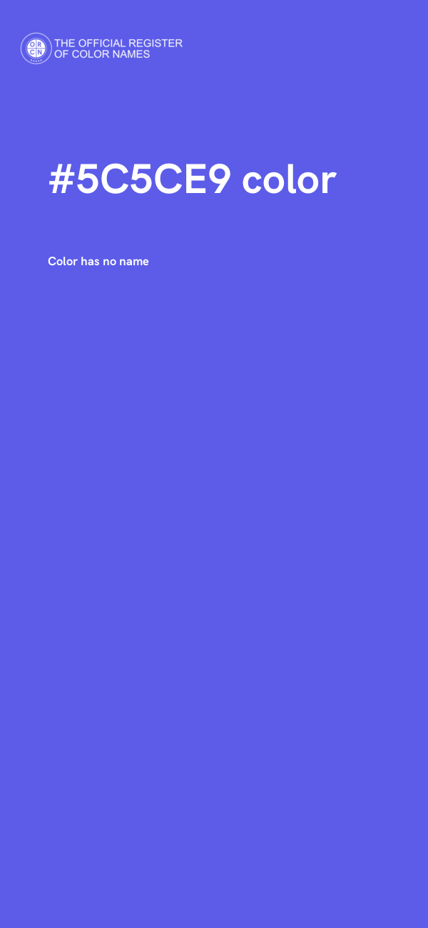 #5C5CE9 color image