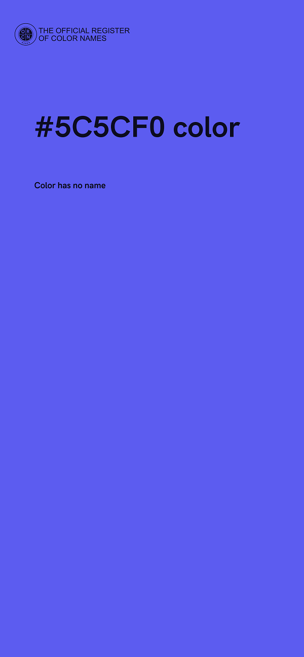 #5C5CF0 color image