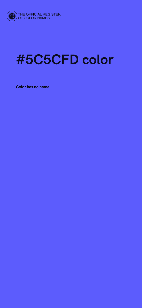 #5C5CFD color image
