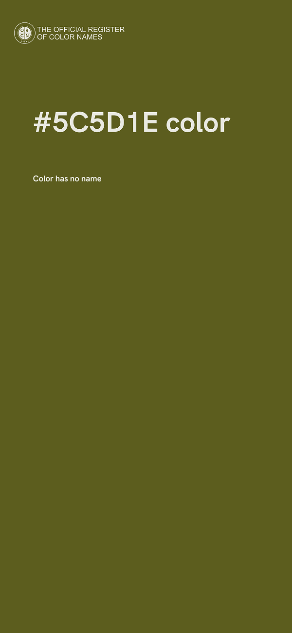 #5C5D1E color image