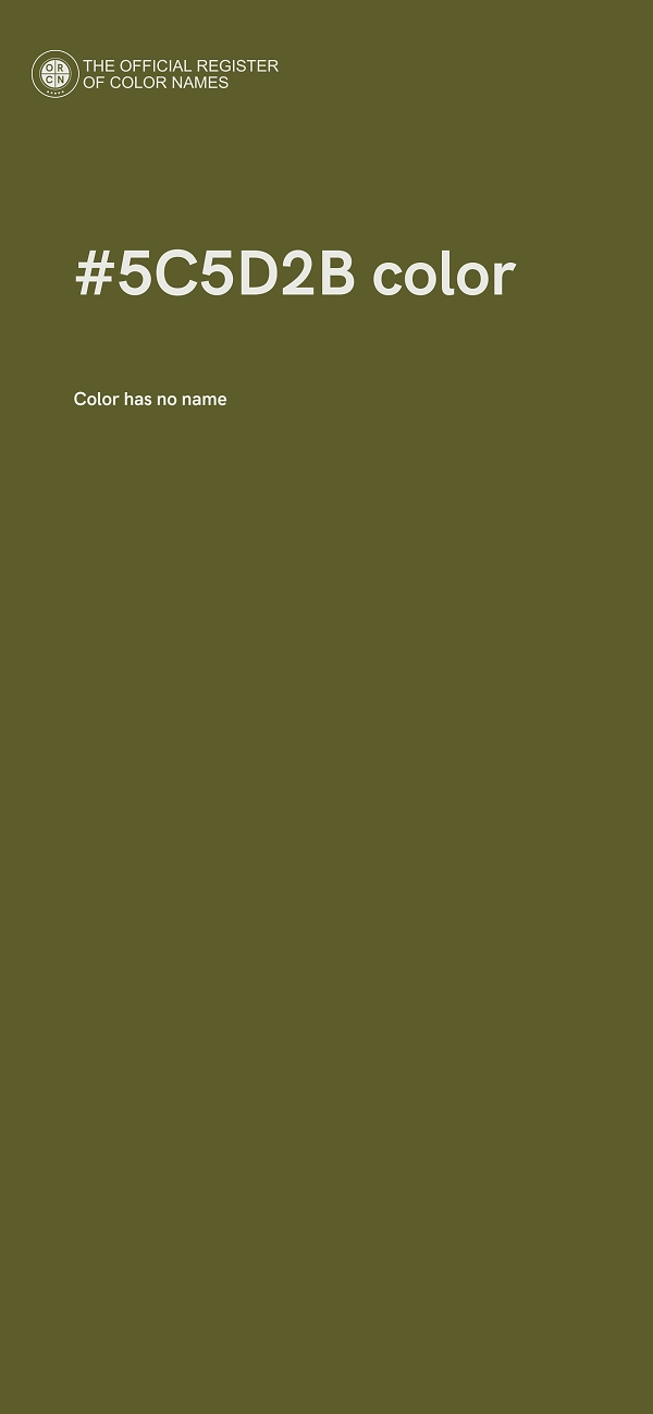 #5C5D2B color image