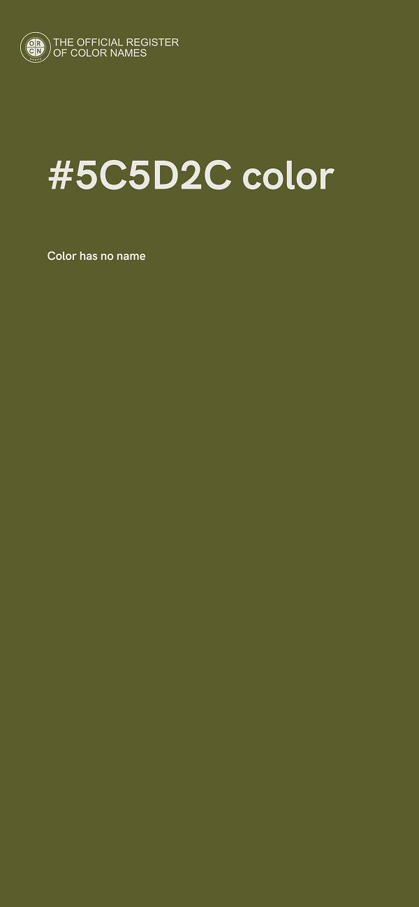 #5C5D2C color image