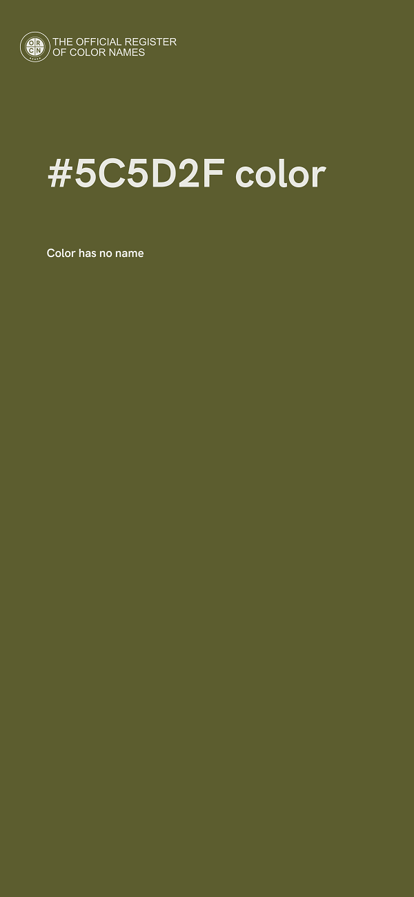 #5C5D2F color image