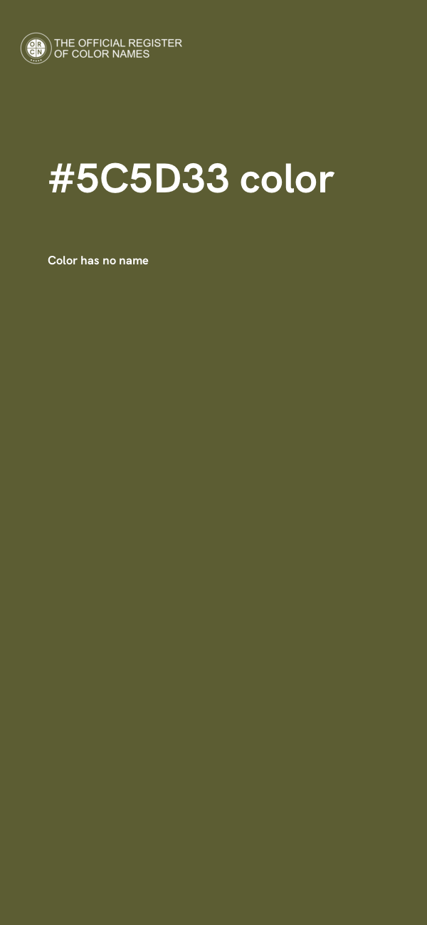 #5C5D33 color image