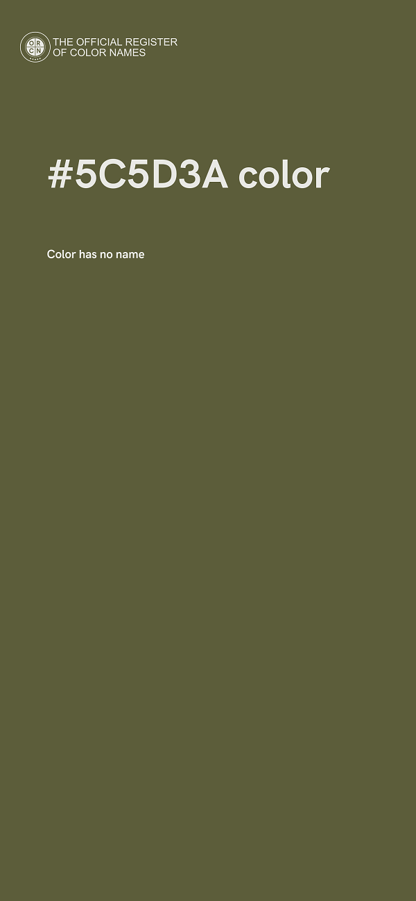 #5C5D3A color image