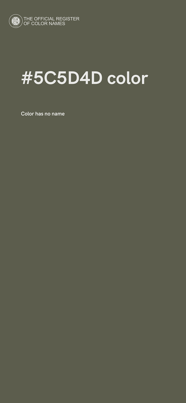 #5C5D4D color image