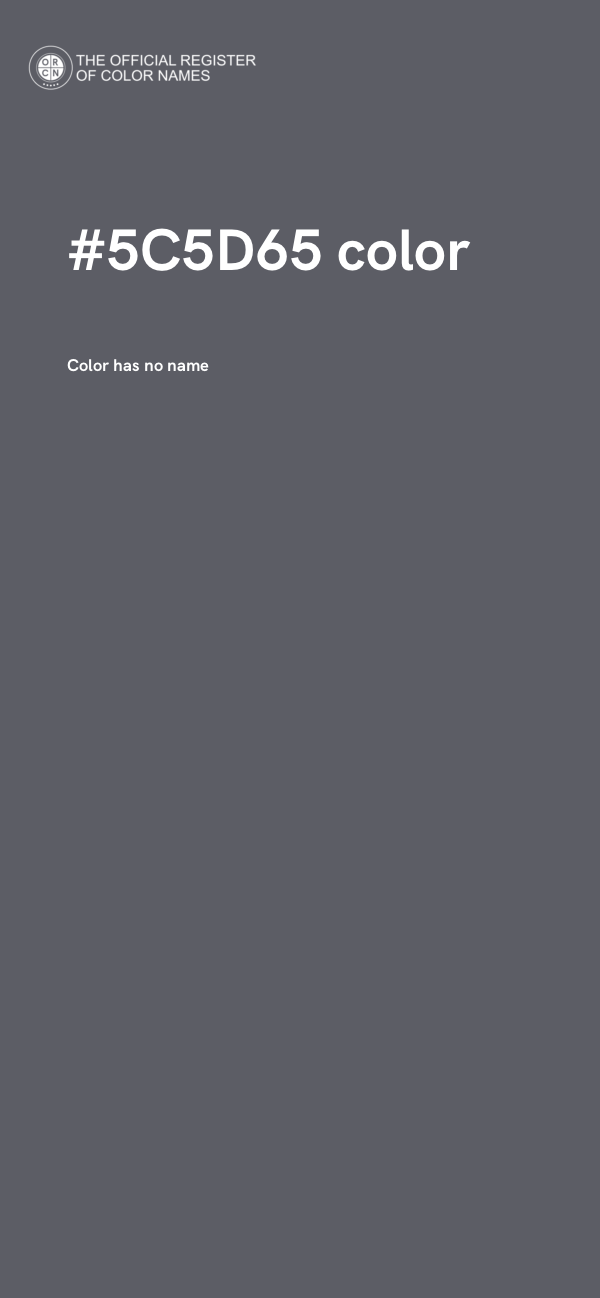 #5C5D65 color image
