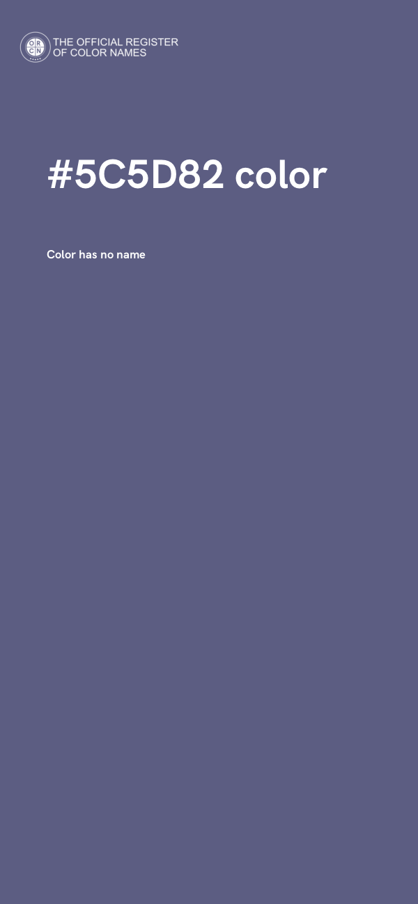 #5C5D82 color image