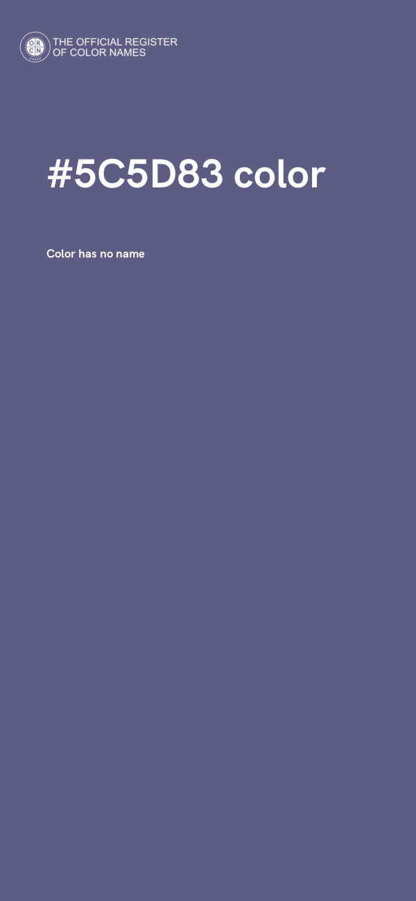 #5C5D83 color image