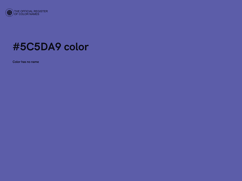 #5C5DA9 color image