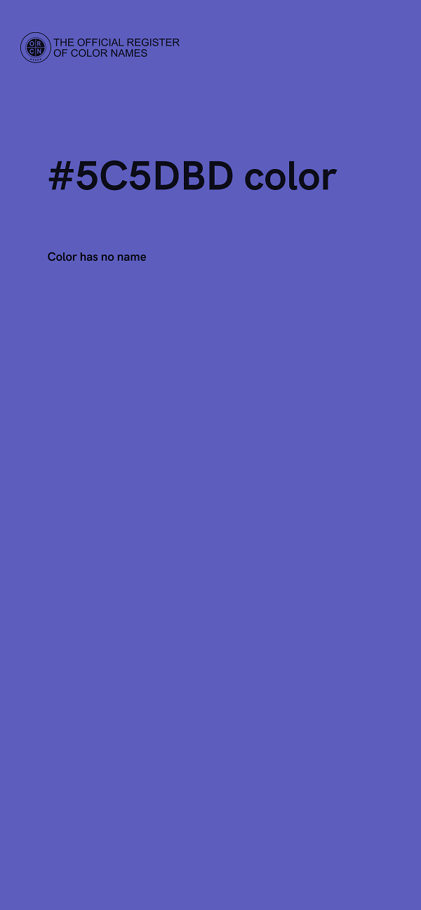#5C5DBD color image