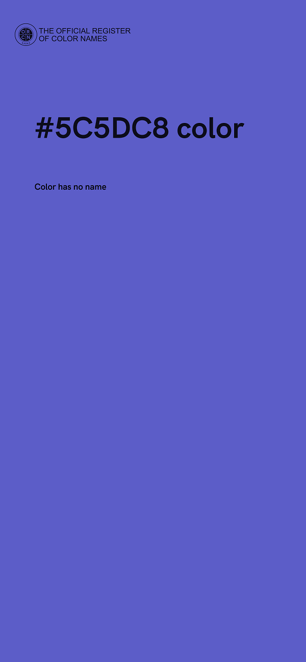 #5C5DC8 color image