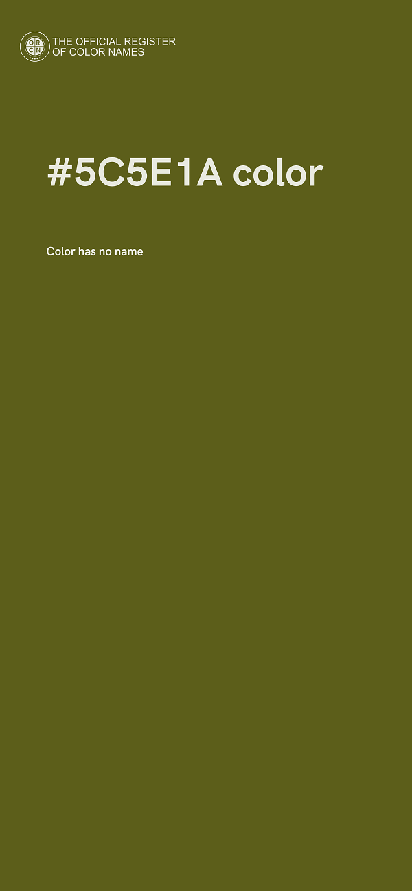 #5C5E1A color image