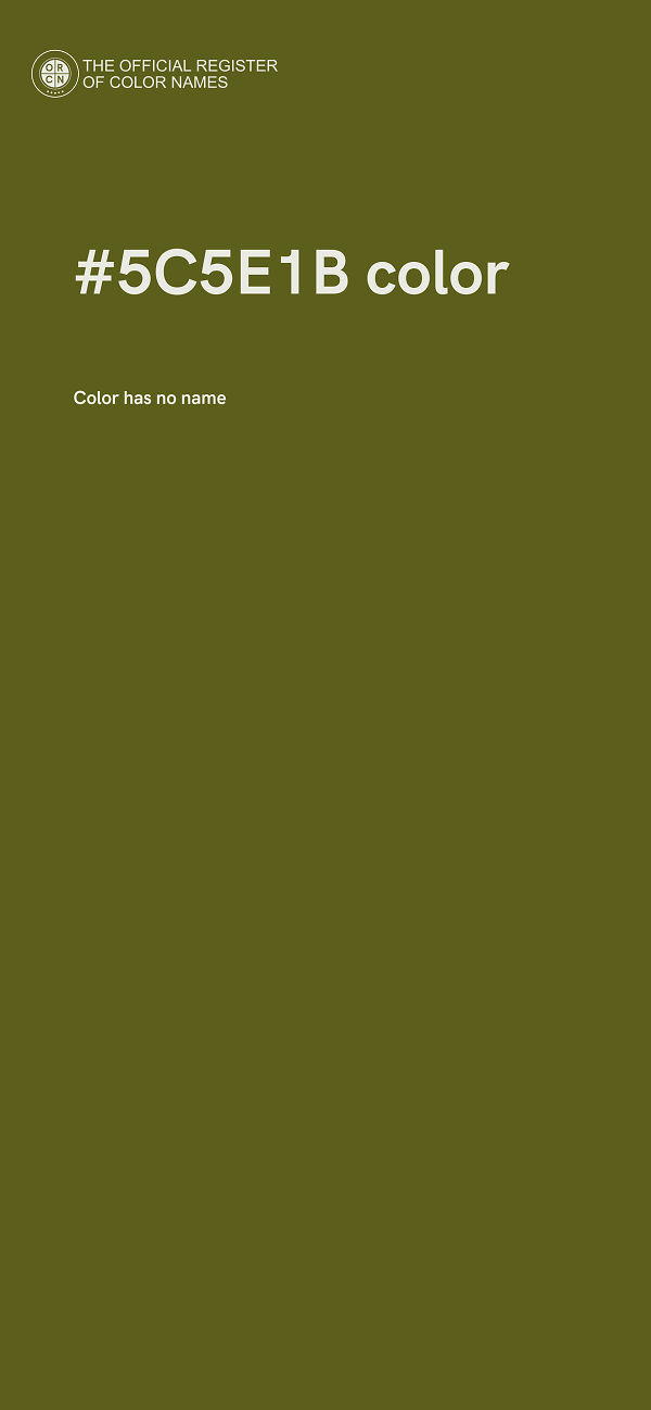#5C5E1B color image