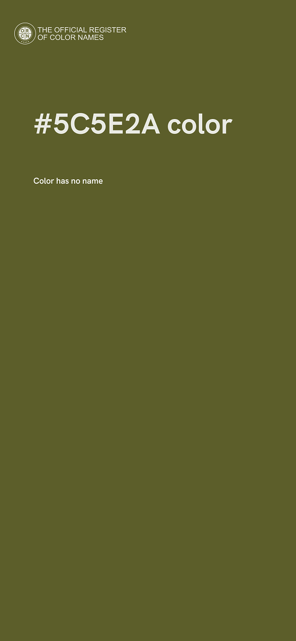 #5C5E2A color image