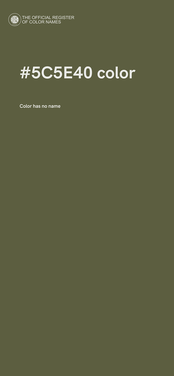#5C5E40 color image