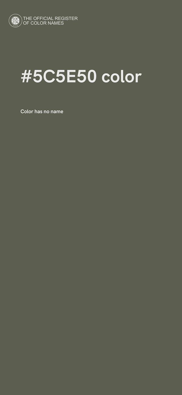#5C5E50 color image