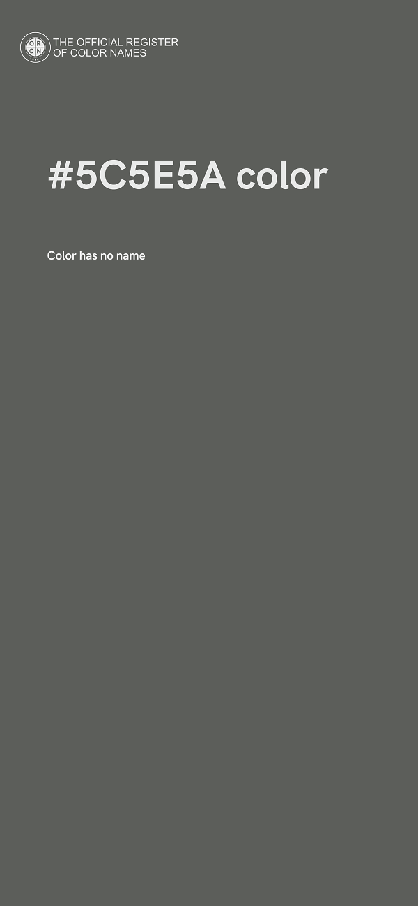 #5C5E5A color image