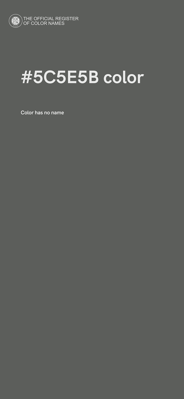 #5C5E5B color image
