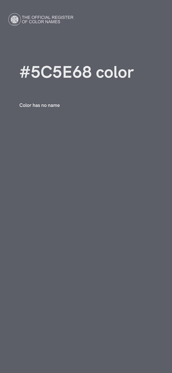 #5C5E68 color image