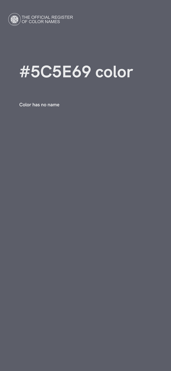 #5C5E69 color image