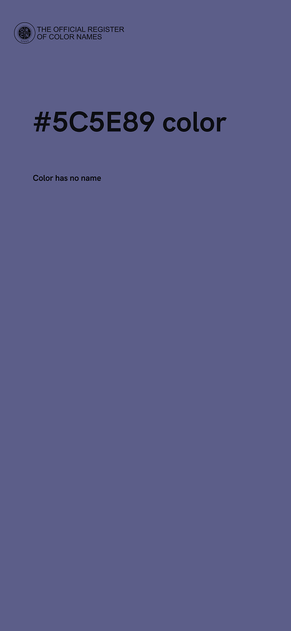 #5C5E89 color image