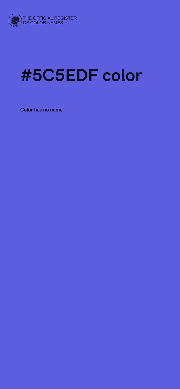 #5C5EDF color image