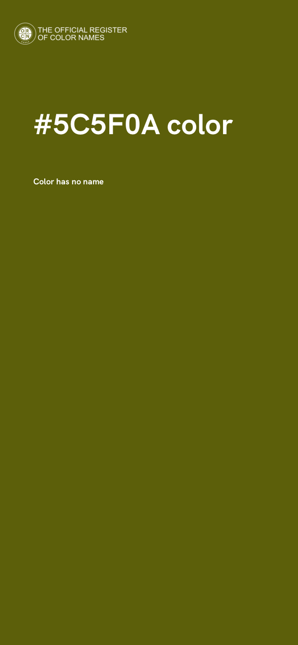 #5C5F0A color image
