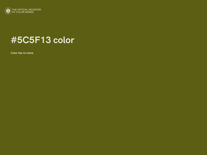 #5C5F13 color image