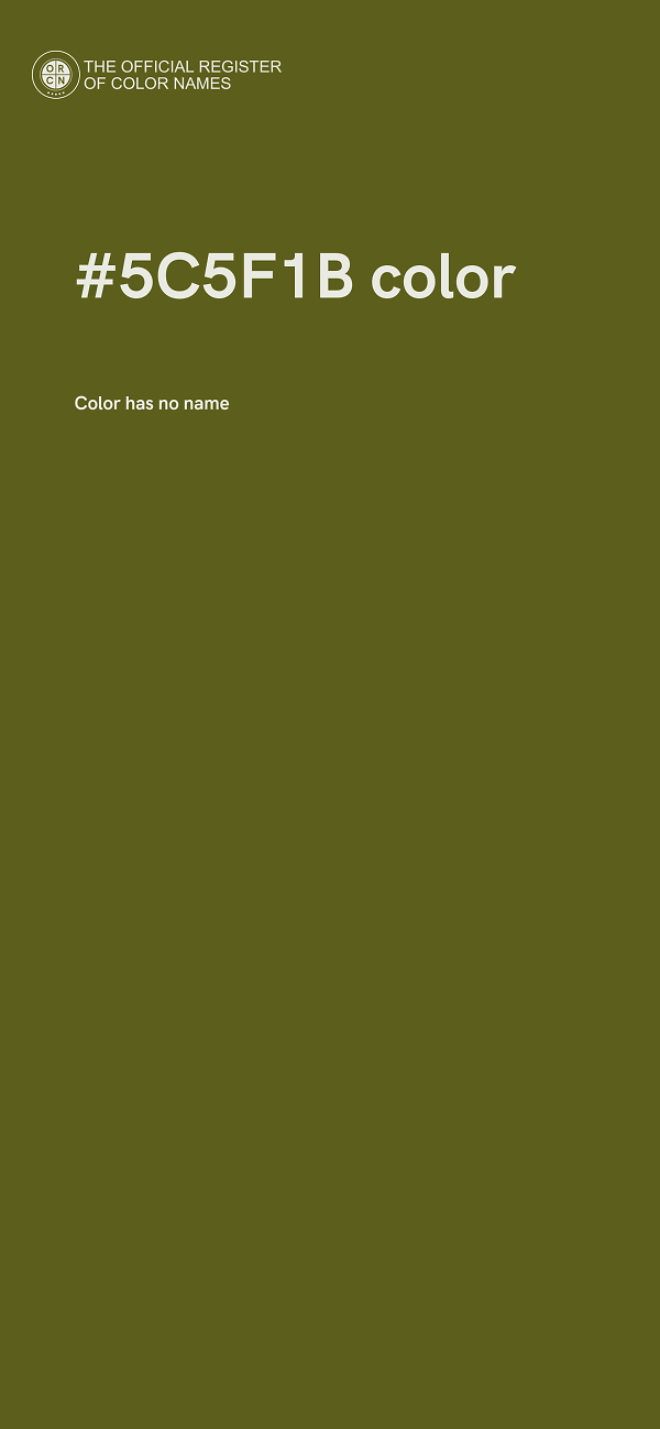 #5C5F1B color image