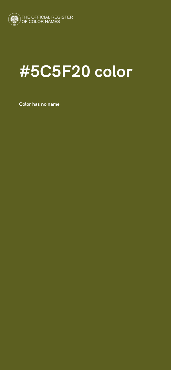#5C5F20 color image