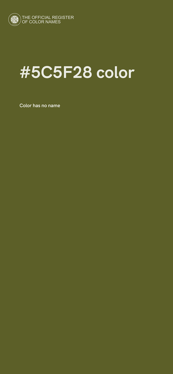 #5C5F28 color image