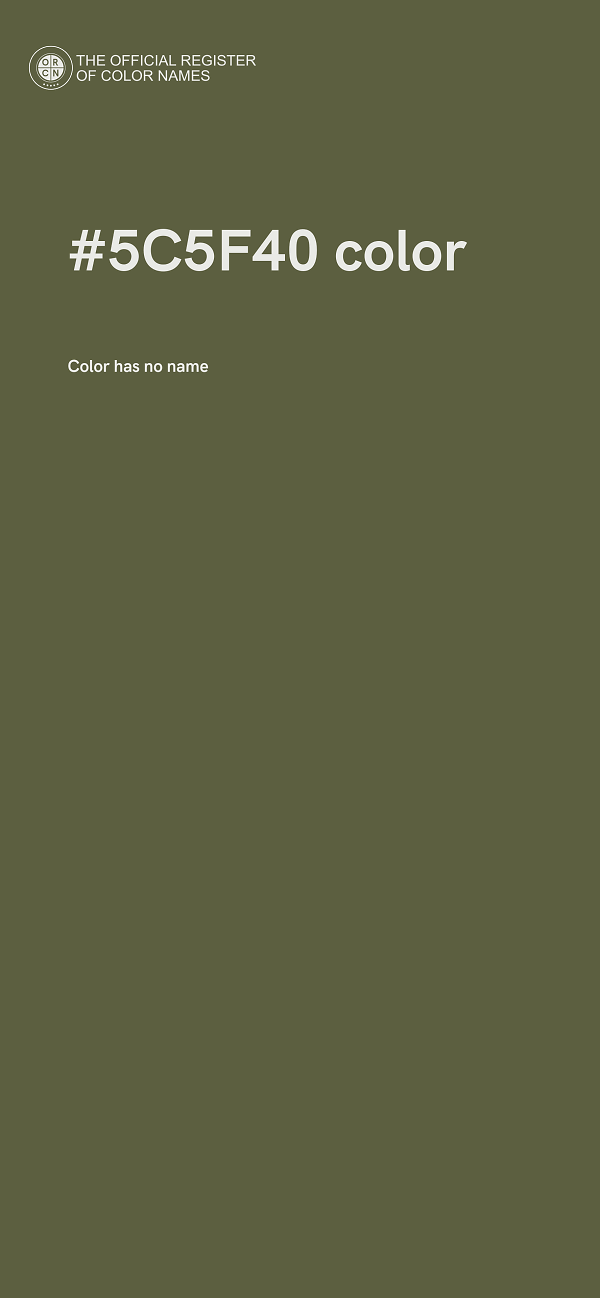 #5C5F40 color image