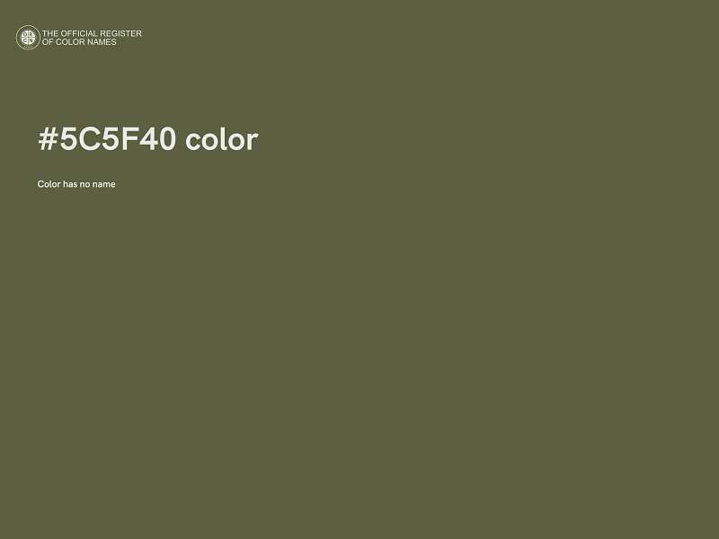 #5C5F40 color image
