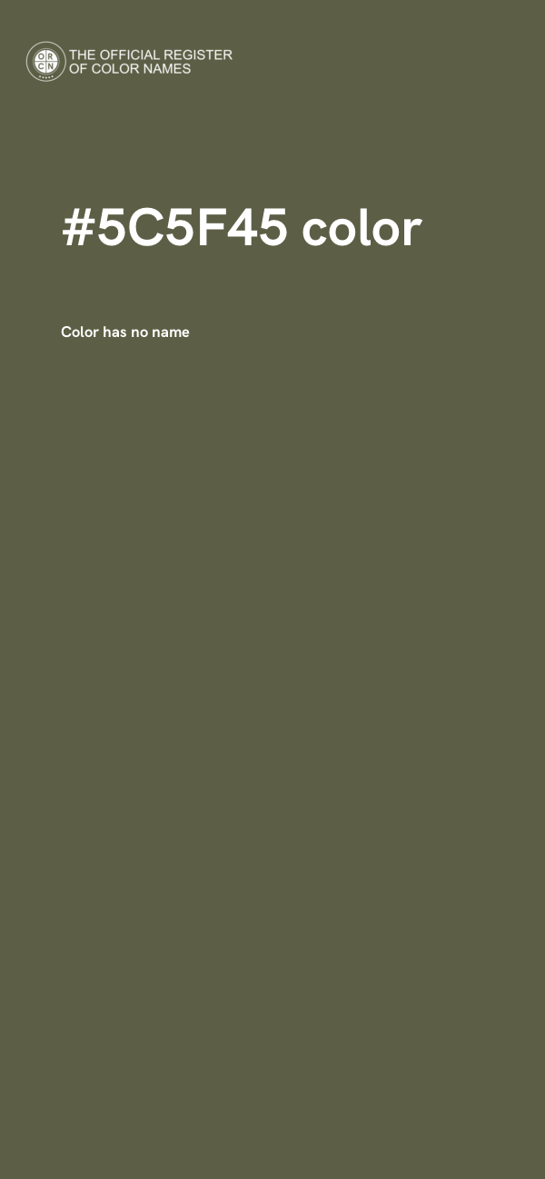 #5C5F45 color image