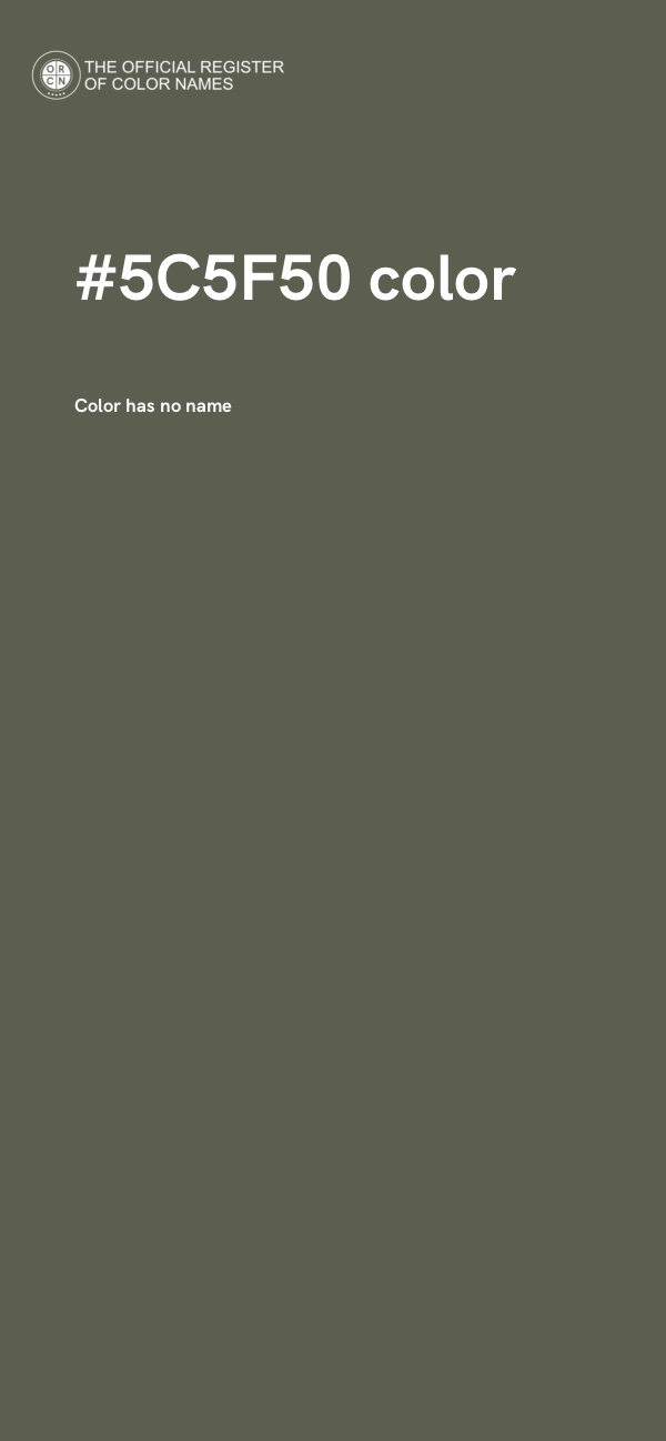 #5C5F50 color image