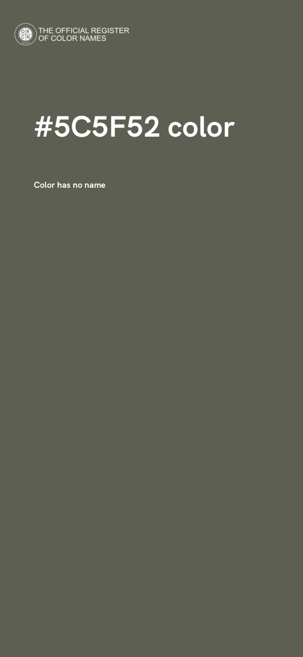 #5C5F52 color image