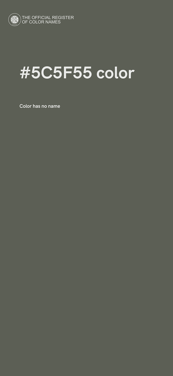 #5C5F55 color image