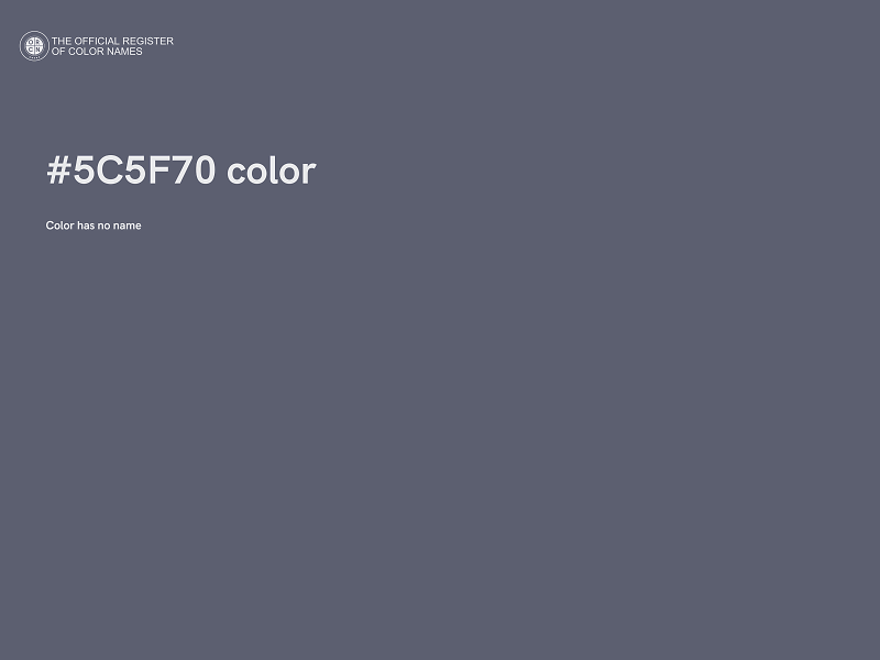 #5C5F70 color image