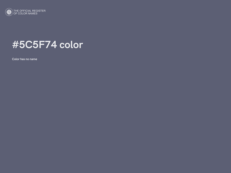 #5C5F74 color image