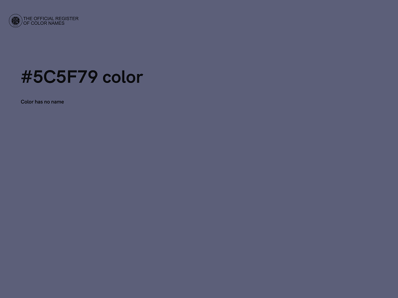 #5C5F79 color image